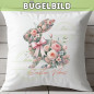 Preview: Bügelbild Blumen-Hase
